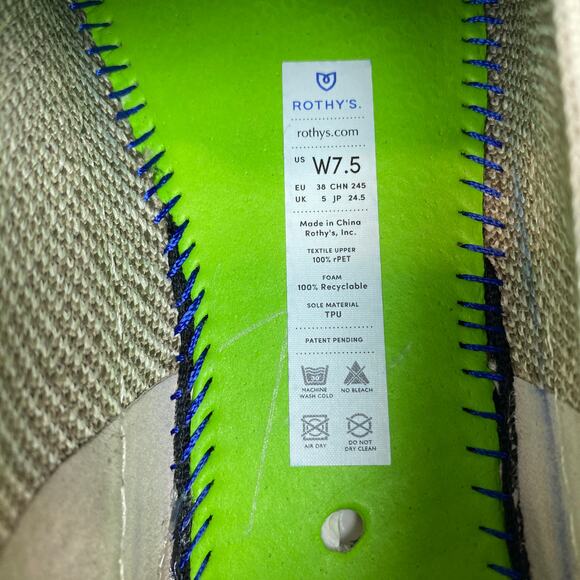 Rothy's Cheetah Print Slip on Shoes Sneakers Women's 7.5 Comfort - Picture 10 of 12